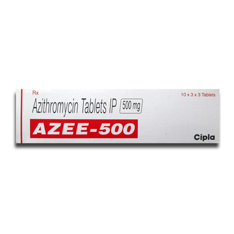 Azee 500mg (Azithromycin (100 tab)) - азитромицин (Azithromycin) 500mg, Cipla Ltd.
