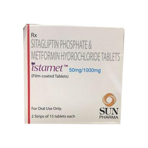 Istamet 50mg /1000mg (Sitagliptin, Metformin) - Ситаглиптин (Sitagliptin), Метформин (Metformin) 50mg, Sun Pharmaceutical Industries