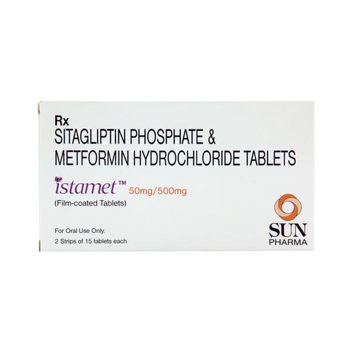 Istamet 50mg/ 500mg (Sitagliptin , Metformin) - Istamet 50mg/ 500mg (Sitagliptin , Metformin) 50mg, Sun Pharmaceutical Industries