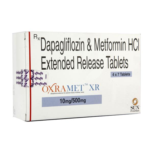 Oxramet XR 10/ 500mg (Dapagliflozin, Metformin) - Дапаглифлозин (Dapagliflozin), Метформин пролонгированного высвобождения (Metformin XR) 500mg